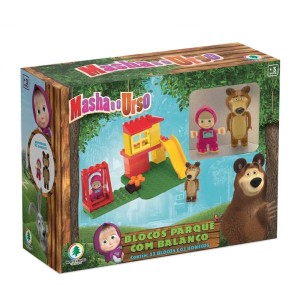 0025BLOCOS PARQUE COM BALANCO MASHA E URSO