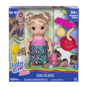 Boneca Baby Alive Espaguete Loira Hasbro - C0963